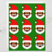 african santa emoji emoticons (Front/Back)