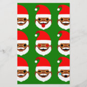 african santa emoji emoticons (Front)