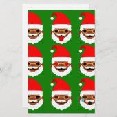 african santa emoji emoticons (Front/Back)