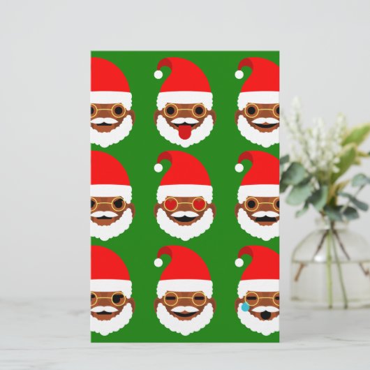 african santa emoji emoticons (Standing Front)
