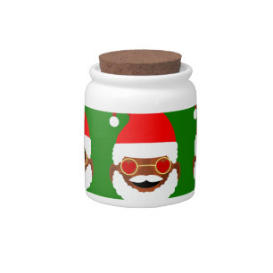 african santa emoji emoticons candy jar