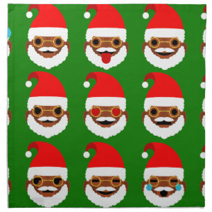 african santa emoji emoticons napkin