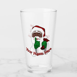 African Santa Glasses Personalized Christmas Decor