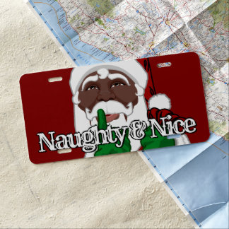 African Santa License Plate Personalized License