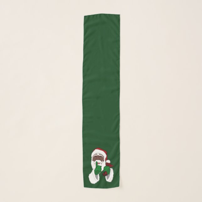 African Santa Scarf Cute Santa Clause Christmas (Front)