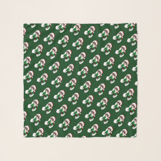 African Santa Scarf Santa Clause Christmas  Scarf