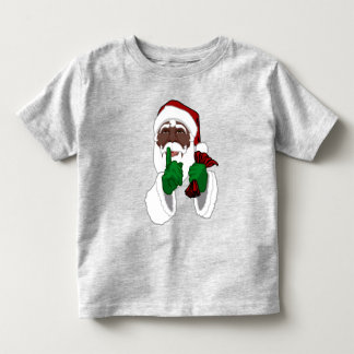 African Santa Shirt Toddler Black Santa Shirt