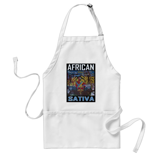 AFRICAN SATIVA ADULT APRON (Front)