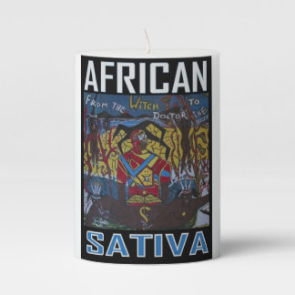 AFRICAN SATIVA PILLAR CANDLE