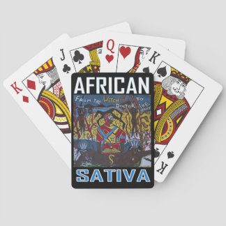 AFRICAN SATIVA POKER CARDS