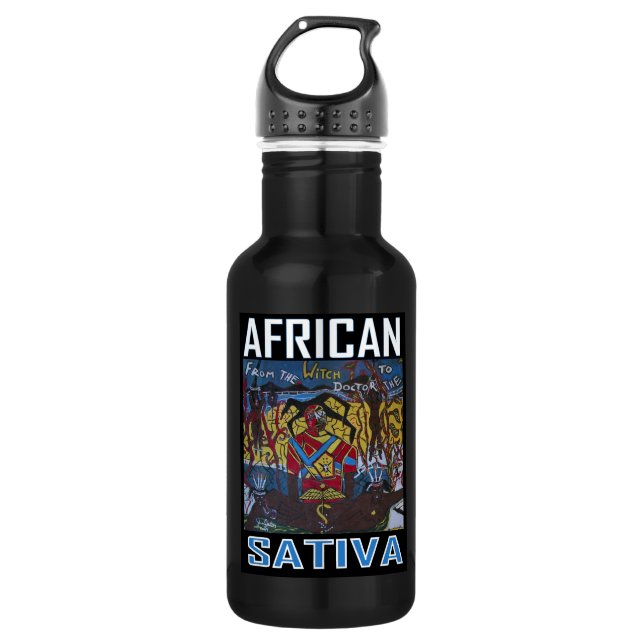 AFRICAN SATIVA WATER BOTTLE (Front)