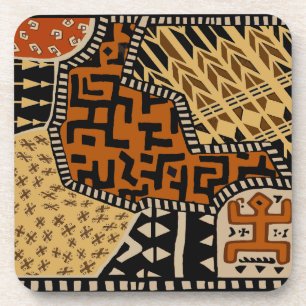 African Shaman Earth Spirits Beverage Coaster