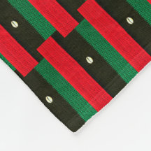 African Shells and Red Black Red Crochet Print on