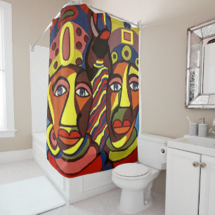 African Shower Curtain