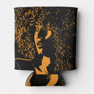 African Silhouette: Vintage Contrast. Can Cooler