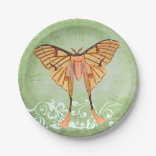 African Silk Moth  Paper Plates