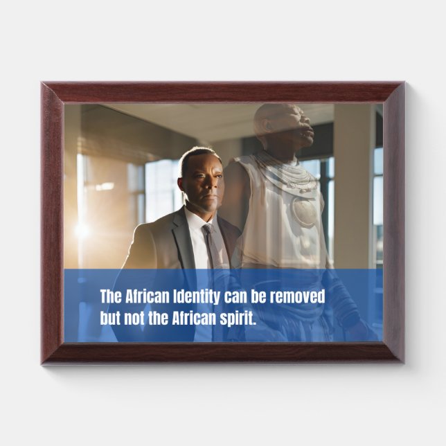 African Spirit  Award Plaque (Horizontal)