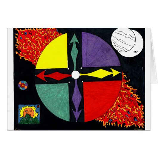 African Spirit Wheel Cards (Front Horizontal)