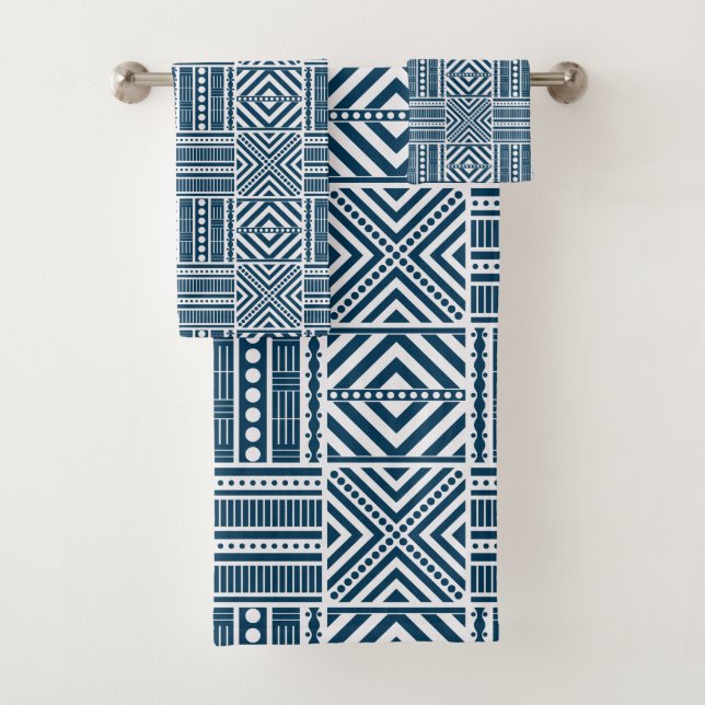 african style borders bath towel set (Insitu)