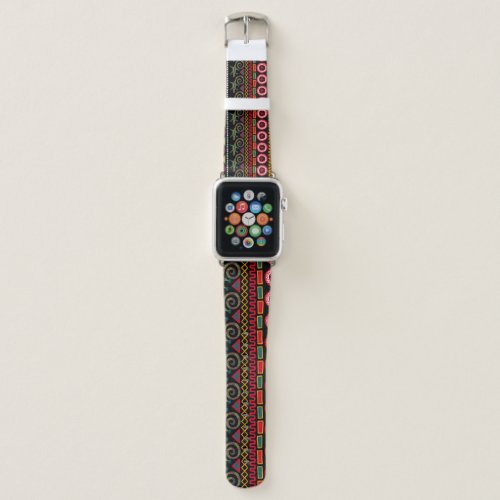 African Style Decorative Pattern Delight Apple Watch Band