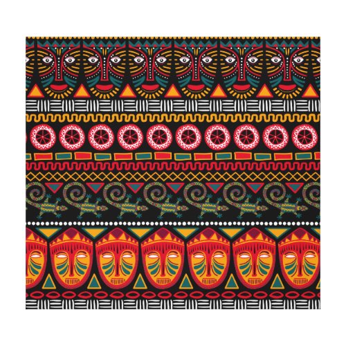 African Style Decorative Pattern Delight Canvas Print