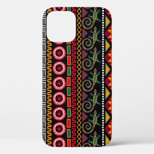 African Style Decorative Pattern Delight iPhone 12 Case