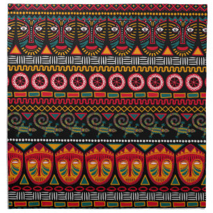 African Style: Decorative Pattern Delight. Cloth Napkin