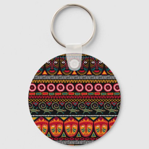 African Style Decorative Pattern Delight Keychain