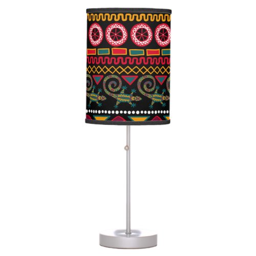 African Style Decorative Pattern Delight Table Lamp