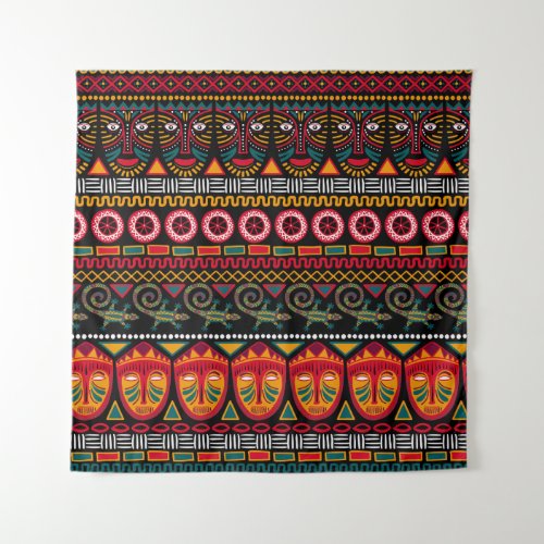 African Style Decorative Pattern Delight Tapestry