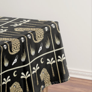 African Style Folk Art Tablecloth
