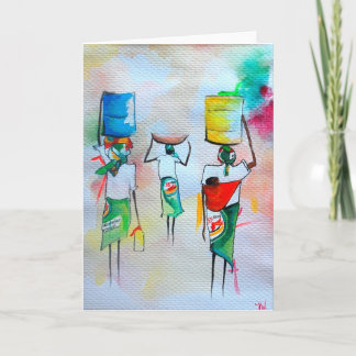 African Style Greeting card