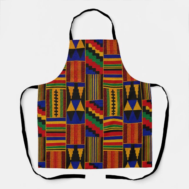 African Style Kente Cloth Apron (Front)