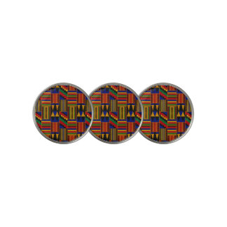 African Style Kente Cloth Golf Ball Marker