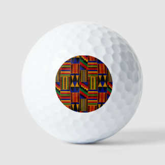 African Style Kente Cloth Golf Balls