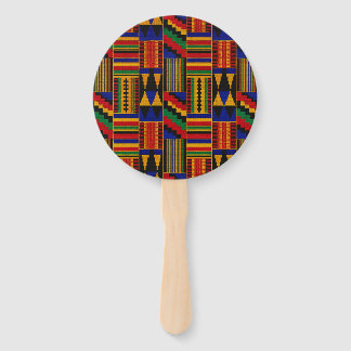 African Style Kente Cloth Hand Fan