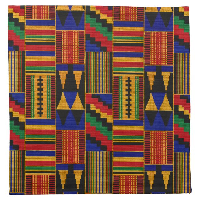 African Style Kente Cloth Napkin (Front)