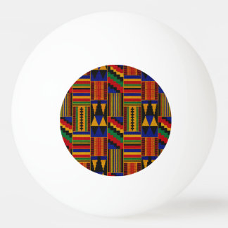 African Style Kente Cloth Ping Pong Ball