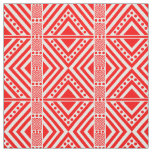 African Style Seamless Pattern. Red Color Fabric