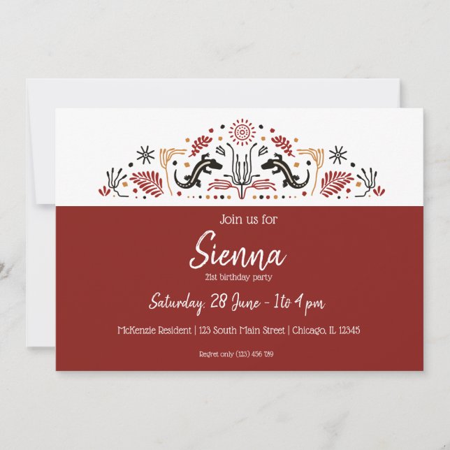 African Styles Invitation (Front)