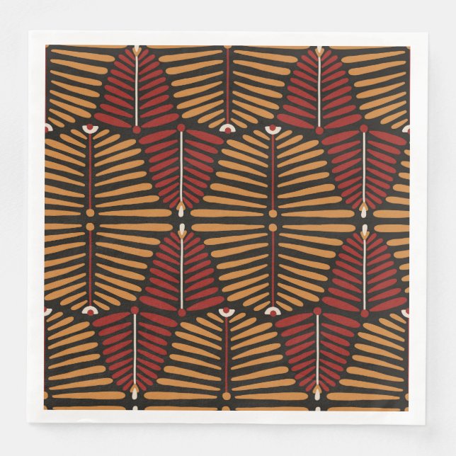 African Styles Paper Dinner Napkins (Front)