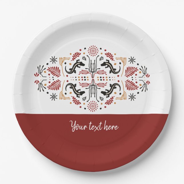 African Styles Paper Plates (Front)