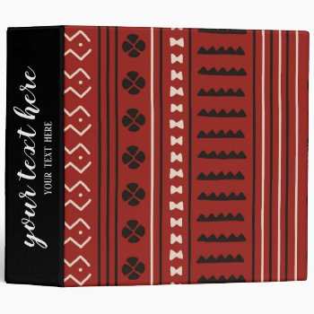 African Styles Pattern 3 Ring Binder by graphicdesign at Zazzle