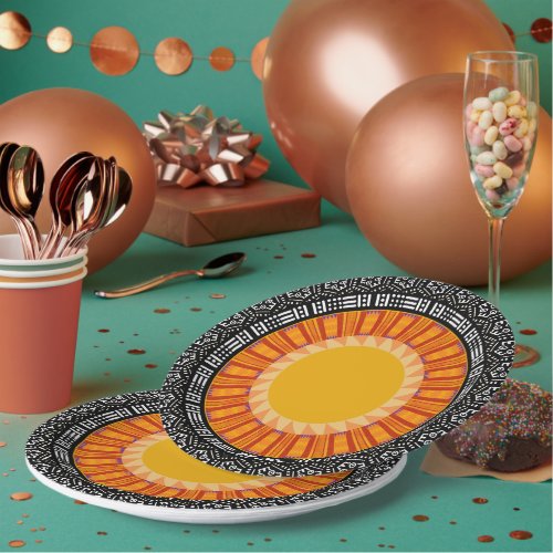 African Sun Decorative Paper Plates