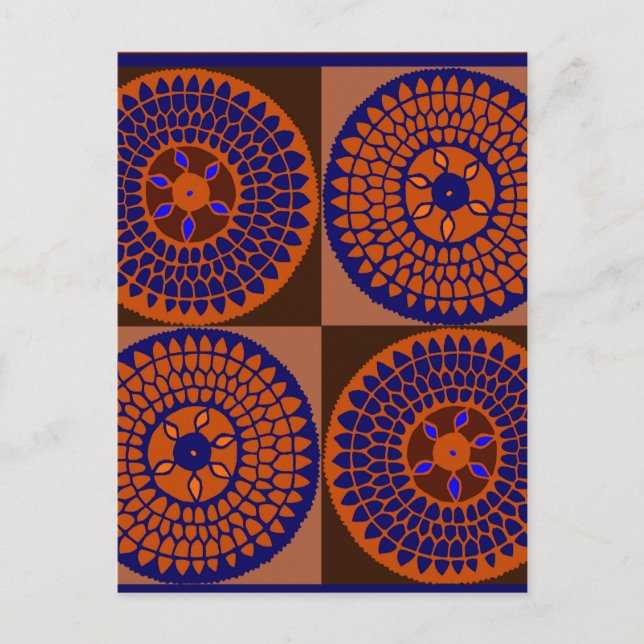 African Sunflower Basket Postcard (Front)