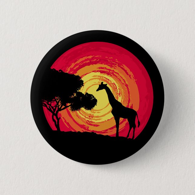 African sunset button (Front)