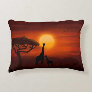 African sunset cushion