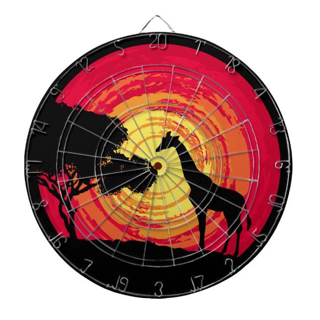 African sunset dart board (Front)