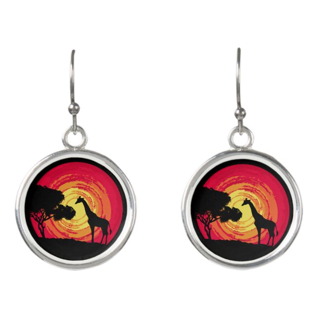 African sunset earrings (Front)