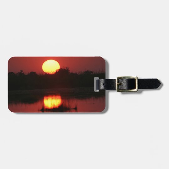 African Sunset Luggage Tag